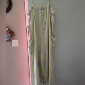 Stoney Clover Lane Lemon Striped Jumpsuit